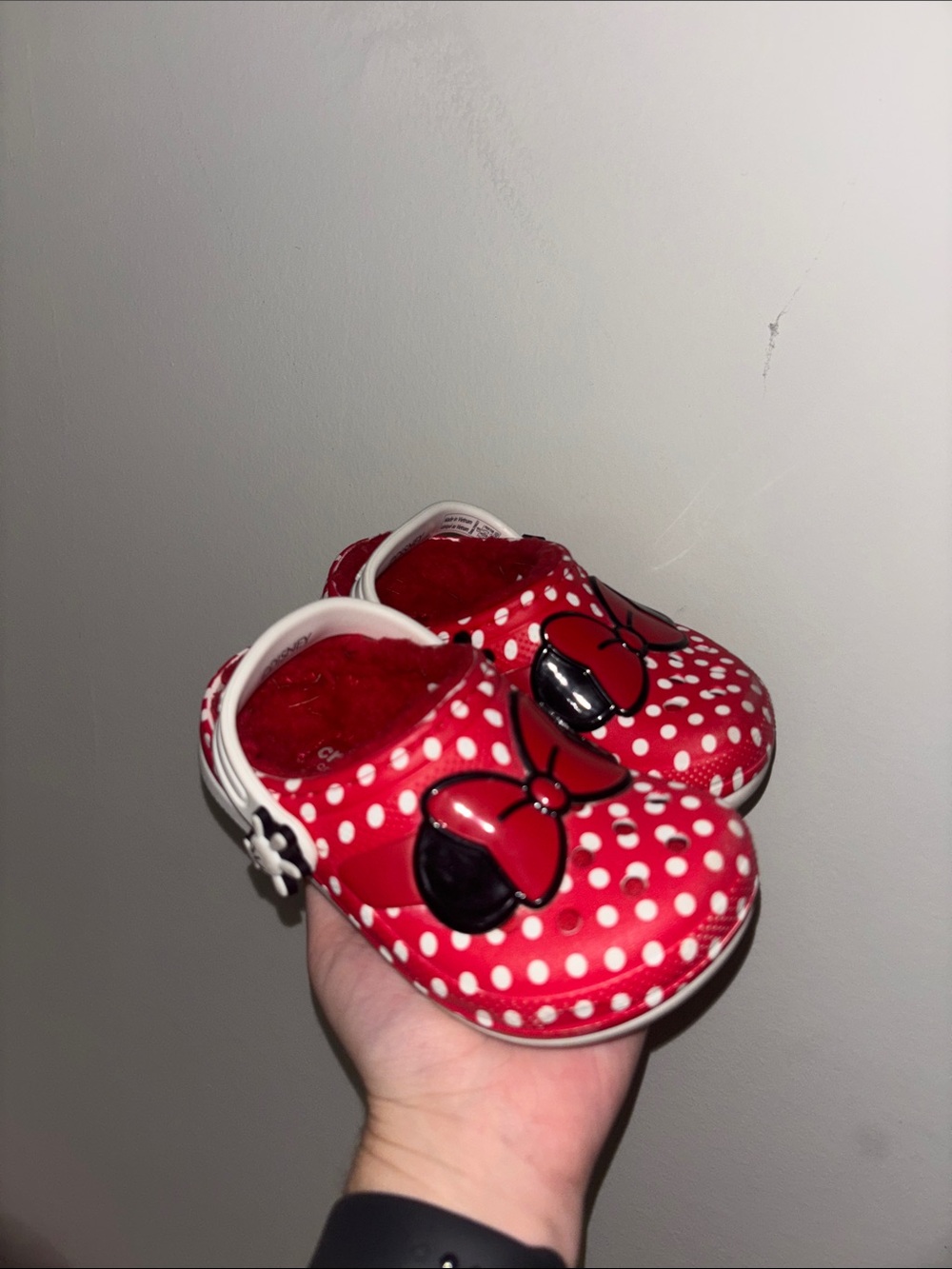Minnie Mouse Fur Lined Crocs